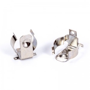 Clip in metallo lucidato a specchio con ornamenti in acciaio inossidabile