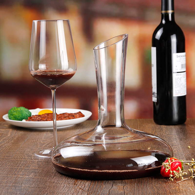 SANZO Decanter per vino in vetro soffiato / cristallo lavorato a mano di alta qualità per uso domestico