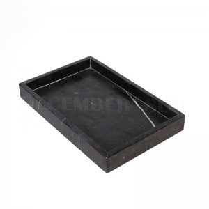 Vassoio da portata in marmo nero di alta qualità