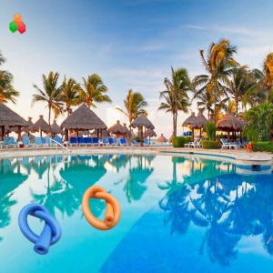 Dongguan logo personalizzato forma ROHS 10mm 20mm bianco espanso in polietilene espanso schiuma backer rod tubo noodle tubo per bambini \/ adulti