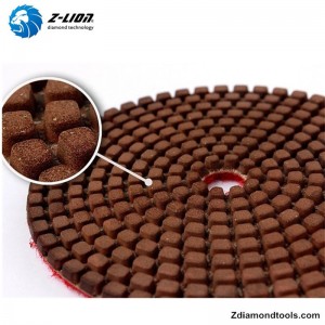 Cuscinetti in resina diamantata ZL-123F con riempimento di rame per pietra