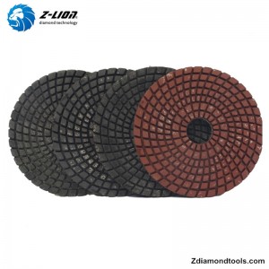 ZL-123CM Cuscinetti in resina lucidante per calcestruzzo da 4 pollici con metallo di riempimento