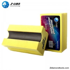 tamponi per lucidatura a mano diamantati elettropaltati personalizzati per pietra ZL-37CV20