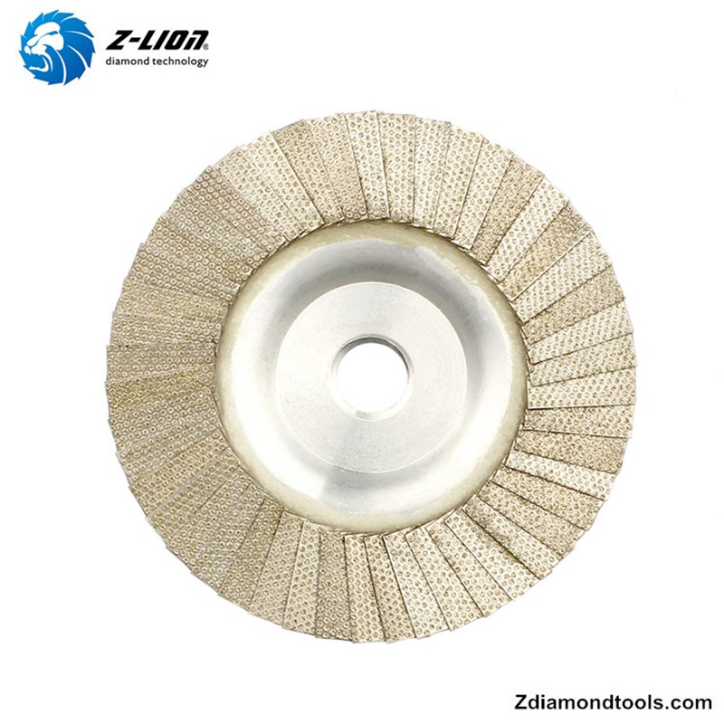 Disco abrasivo 4 diamanti ZL-WMCY01 in alluminio con filetto per ceramica, acciaio