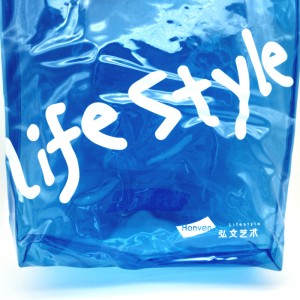 bule shopping bag in pvc