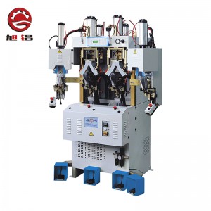 Macchina per lo stampaggio del dorso a due freddo e due calore per scarpa STITCH-DOWN