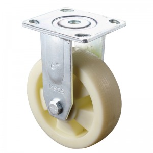 Heavy Duty: alloggiamento cromato con ruota in TPE bianco