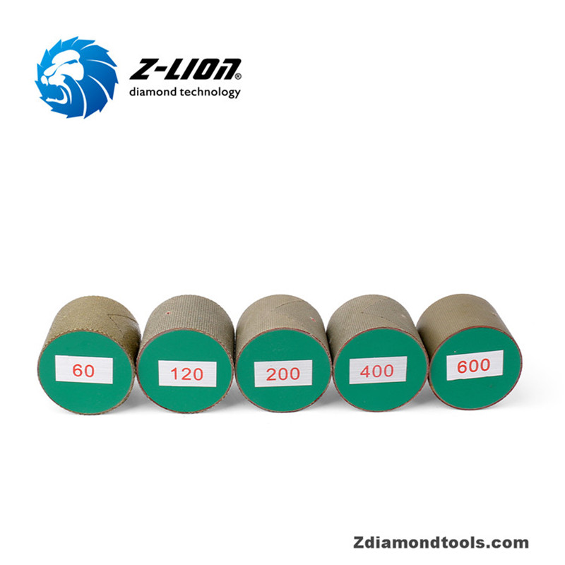 Z-LION Mola a tamburo per molatura continua in resina per lucidatura di pietre ZL-ED