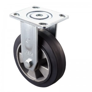 Heavy Duty: alloggiamento cromato con ruota in TPE Black2