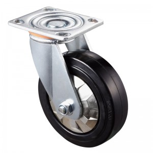 Heavy Duty: alloggiamento cromato con ruota in TPE Black4