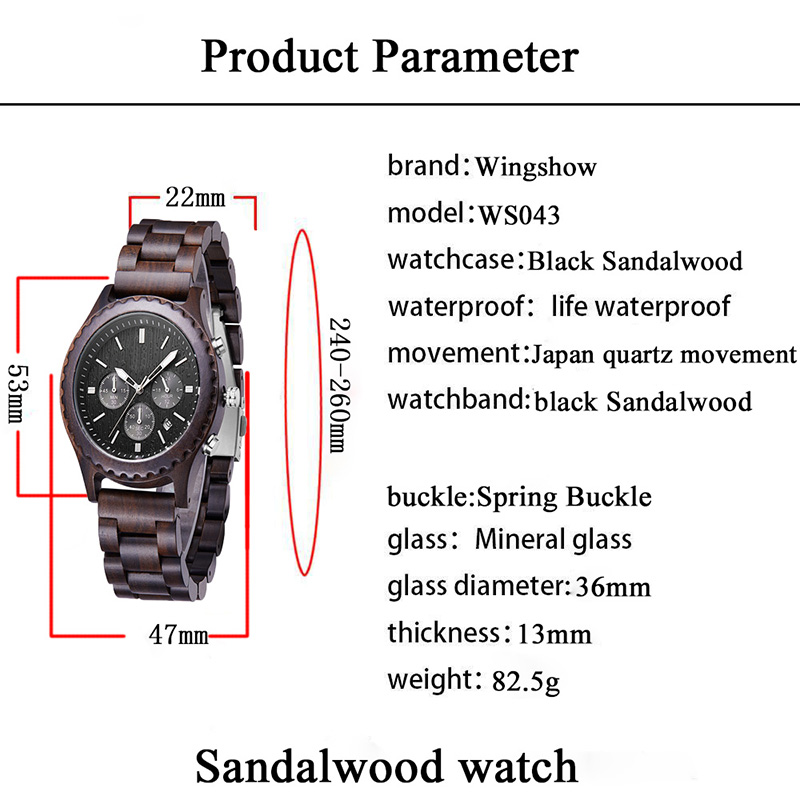 Regali di lusso Moda Orologio da uomo in legno casual Orologio da uomo militare