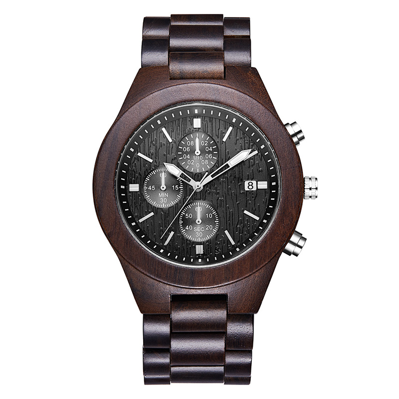 Orologio in legno personalizzato personalizzato con incisione fronte-retro di foto o messaggi per regali personalizzati