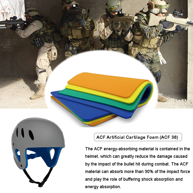 Materiali di protezione antiurto tattici antiproiettile per casco （ACF）