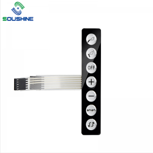 Interruttore a membrana personalizzato OEM con tastiera in gomma a caduta