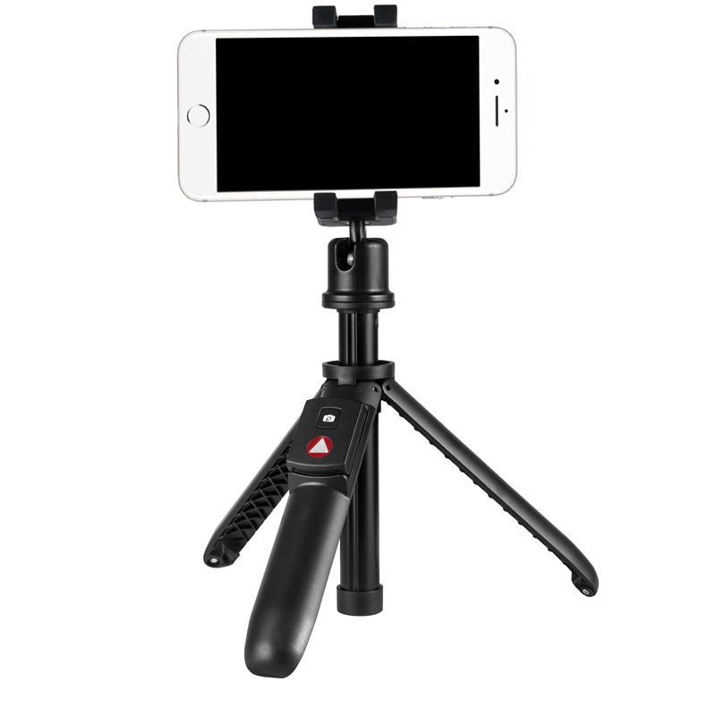 Mini Selfie Stick KINGJOY a 5 sezioni con gamba pieghevole per passare al treppiede con controllo bluetooth