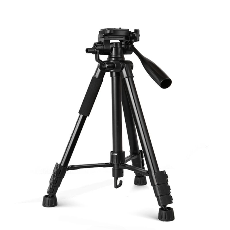 Tripode video leggero con meccanismo antiriflesso KINGJOY VT-860 con testa a tre vie