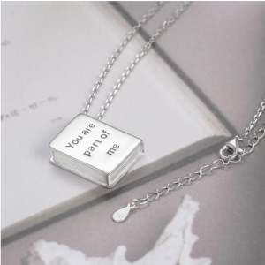 Gioielli collana albero ciondolo libro cremazione memoria in argento sterling 925