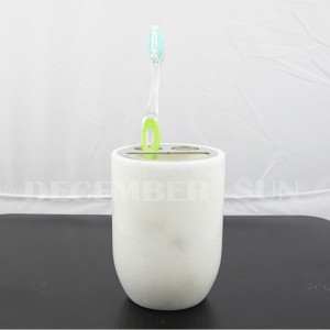 Set da bagno in marmo bianco puro