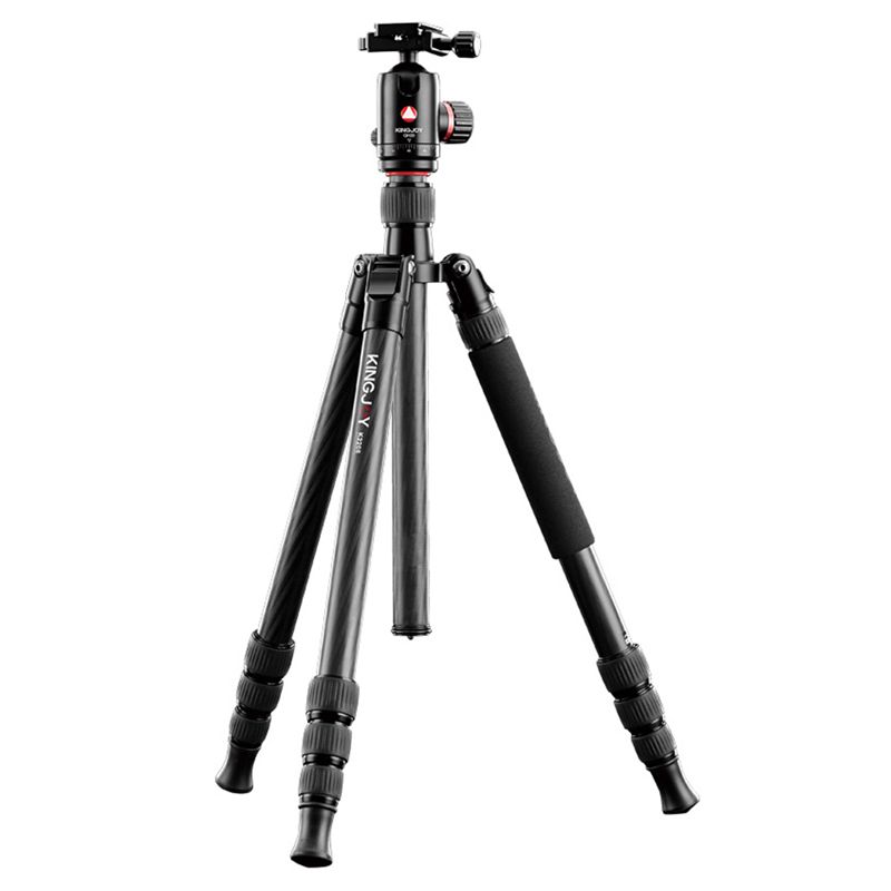 Treppiede Kingjoy K2208 Travel Series in fibra di carbonio con testa a sfera QH20
