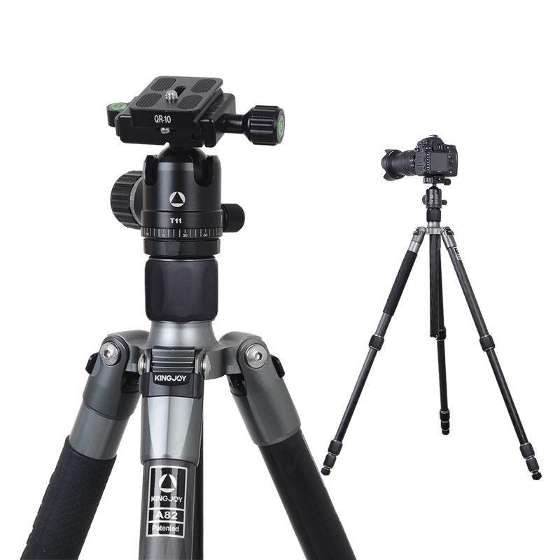 Treppiede Kingjoy A82 in fibra di carbonio leggero con testa a sfera a basso profilo T11