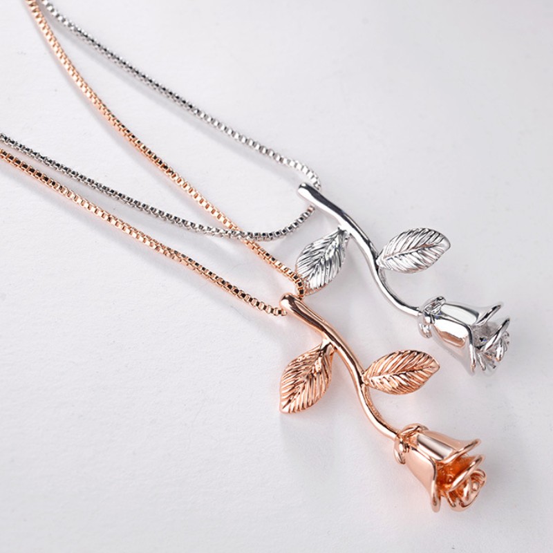 COLLANA DONNA CIONDOLO DONNA IN ORO ROSA COLLANA DONNA 925 STERLING ARGENTO