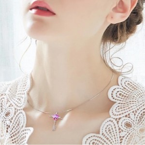 Collana con ali di angelo ciondolo a cuore collana con lettera d'amore collana di pietre preziose con ametista zaffiro per donna in argento sterling 925