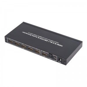 Supporto per switcher e estrattore audio V2.0 HDMI 5x1 ARC Ultra HD 4Kx2K @ 60Hz HDCP2.2 18Gbps