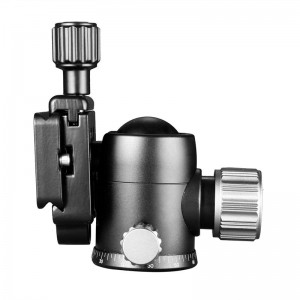 KINGJOY G0 nuovo design testa a sfera con rotazione a 360 gradi con piastra a sgancio rapido arca swiss