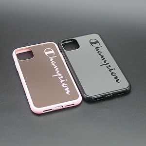 Custodia per cellulare HYZ Mirror in metallo galvanizzato per iphone 11