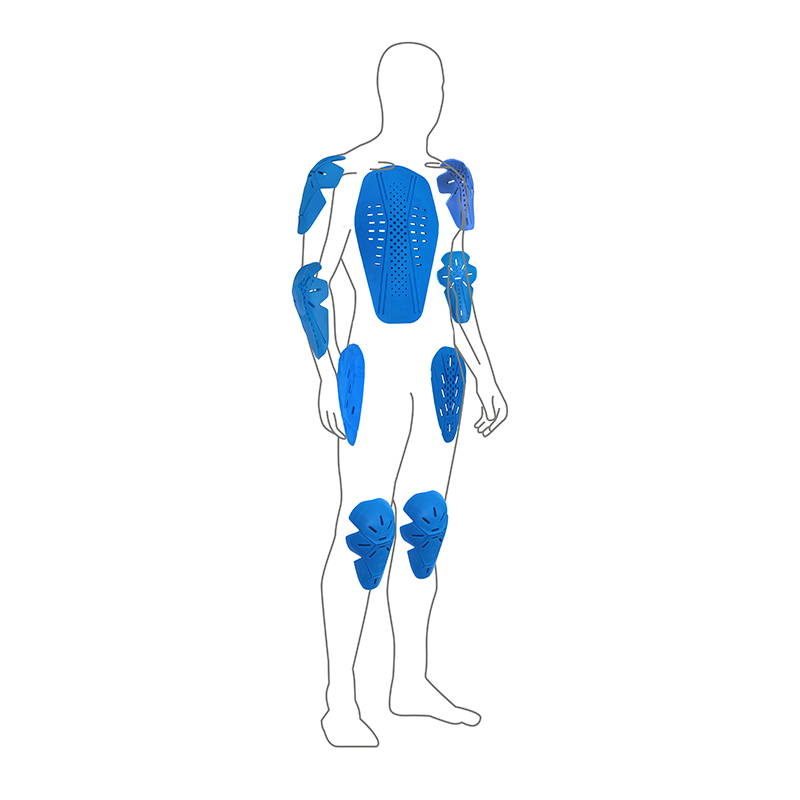 La schiuma ACF è trasformata in uno speciale corpo protettivo per la protezione del corpo umano. (ACF)