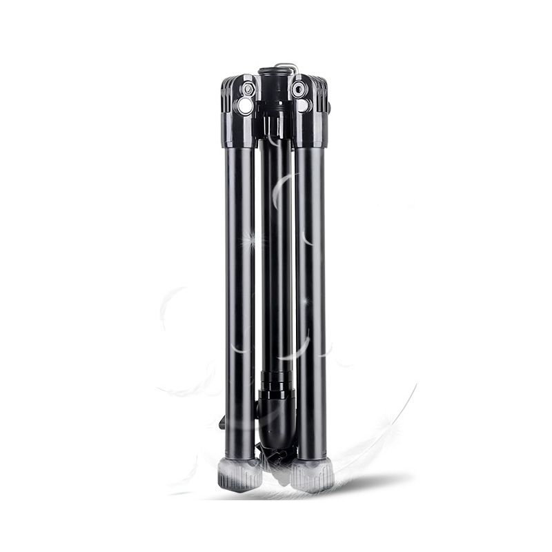 I kit treppiede pieghevole Kingjoy SC056 a 5 sezioni con ripresa a basso angolo e colonna centrale possono essere utilizzati come monopiede