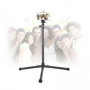 I kit treppiede pieghevole Kingjoy SC056 a 5 sezioni con ripresa a basso angolo e colonna centrale possono essere utilizzati come monopiede