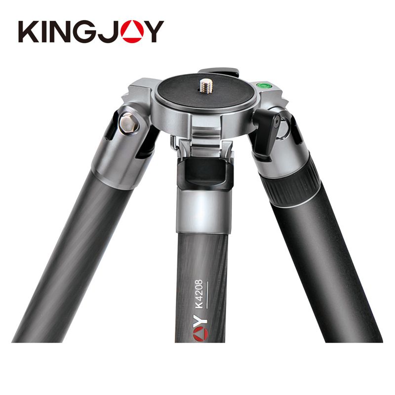 Supporto per treppiede per videocamera ad alta resistenza per carichi pesanti in alluminio tipo professionale combinato Kingjoy K4008