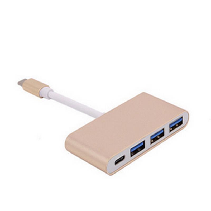 Adattatore hub USB da Tipo C a USB 3.0x3 + Tipo C 4 in 1