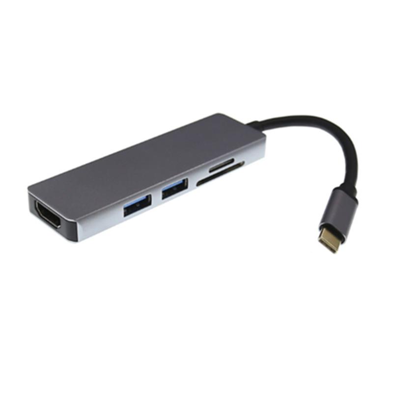 Hub USB da tipo C a HDMI + 2 x USB 3.0 + SD Card