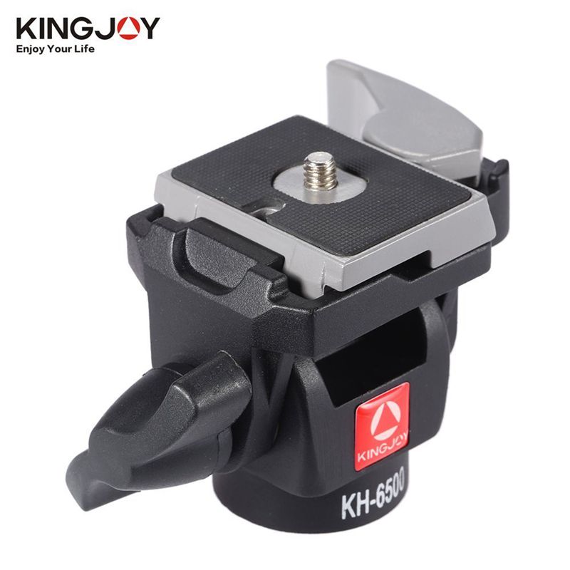 Kingjoy Professionale indossabile a 2 vie Pan Tilt Camera girevole in alluminio Fotocamera KH-6500