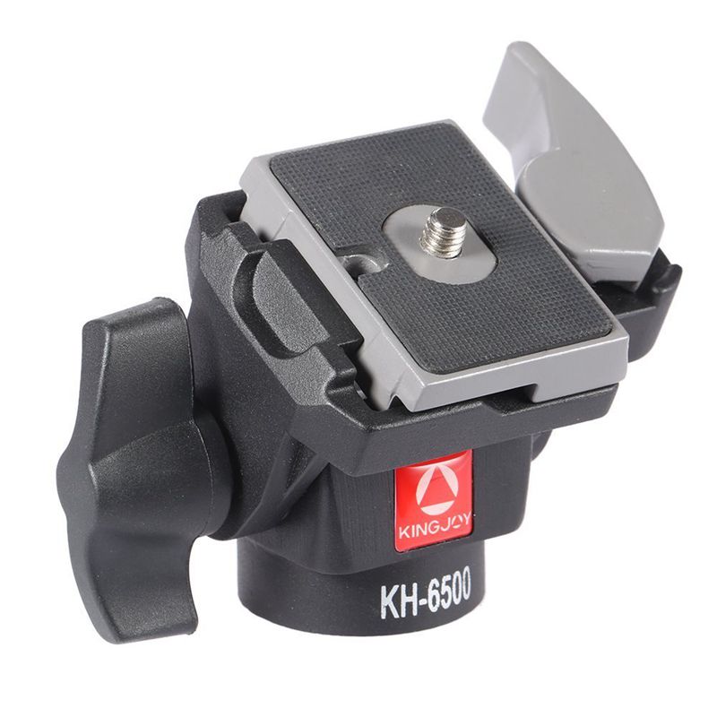 Kingjoy Professionale indossabile a 2 vie Pan Tilt Camera girevole in alluminio Fotocamera KH-6500