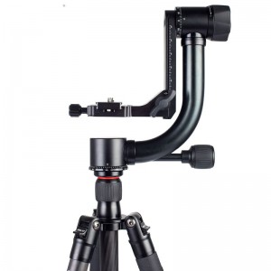 KINGJOY testa treppiede per fotocamera gimbal in alluminio KH-6900 per fotocamera con obiettivo lungo