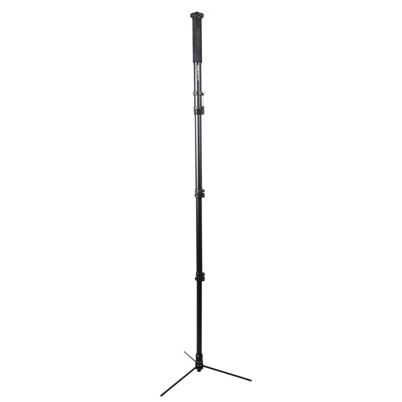 KINGJOY Supporto per treppiede, asta telescopica, monopiede in alluminio, altezza 1,71 m