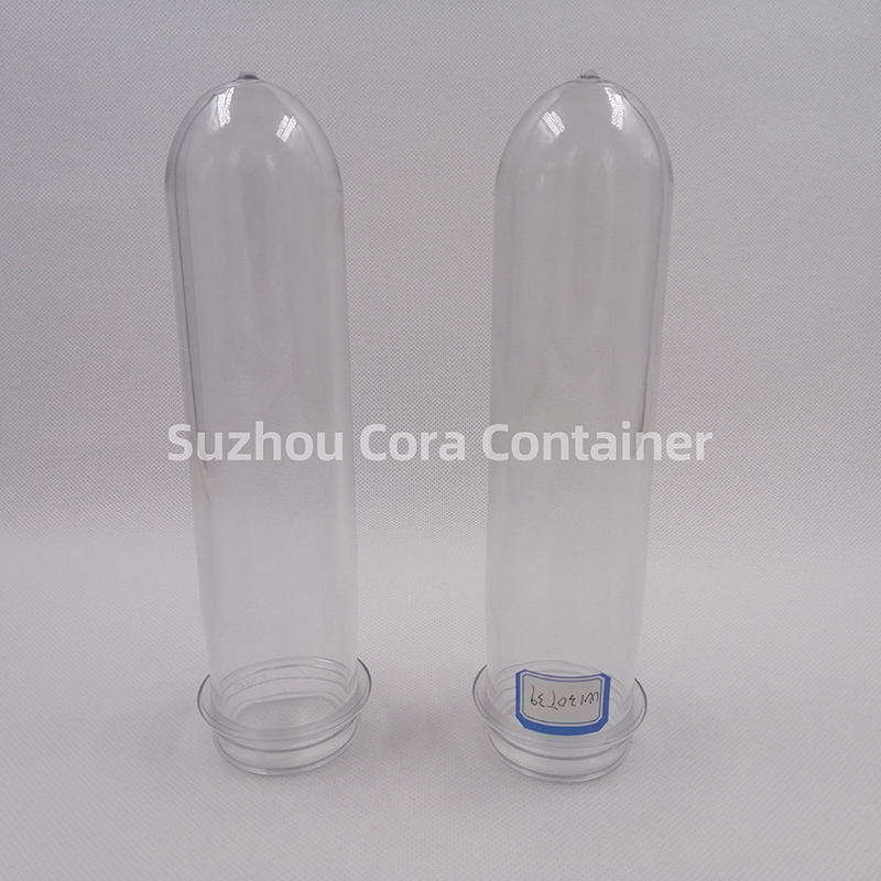 39mm 130g Dimensioni collo 46mm Plasitc Preform per animali domestici per olio per bevande