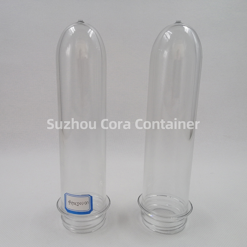 39mm 105g Dimensioni collo 46mm Plasitc Preform per animali domestici per olio per bevande