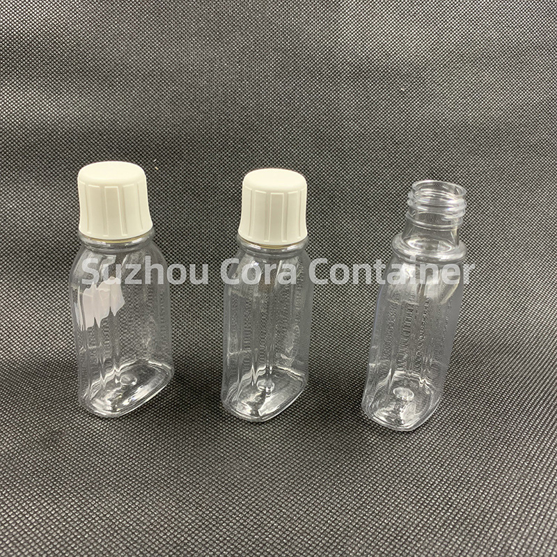 90ml Neck Size 24mm Pet Cosmetico Bottiglia di plastica con cappello a schermo
