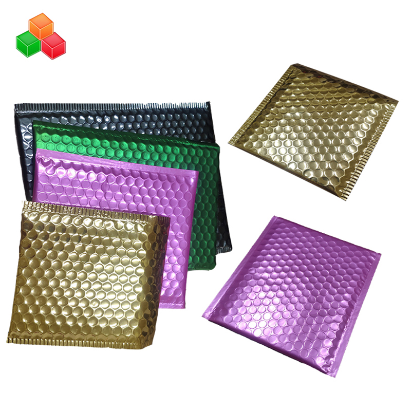 Borse imbottite personalizzate di plastica in plastica stampate bolle d'aria in alluminio sacchetto di posta di sicurezza busta di imballaggio impermeabile