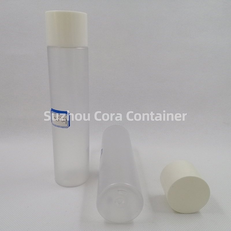 215ml Dimensione del collo 24mm Pet Cosmetico Bottiglia di plastica con cappello a schermo