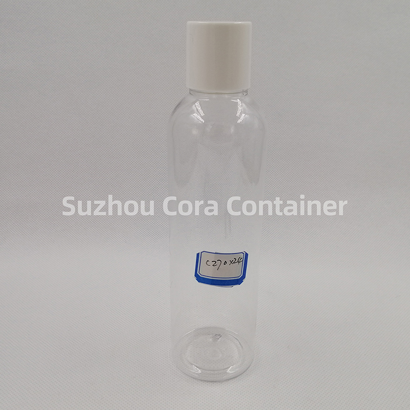 270ml Neck Size 24mm Pet Cosmetico Bottiglia di plastica con cappello a schermo