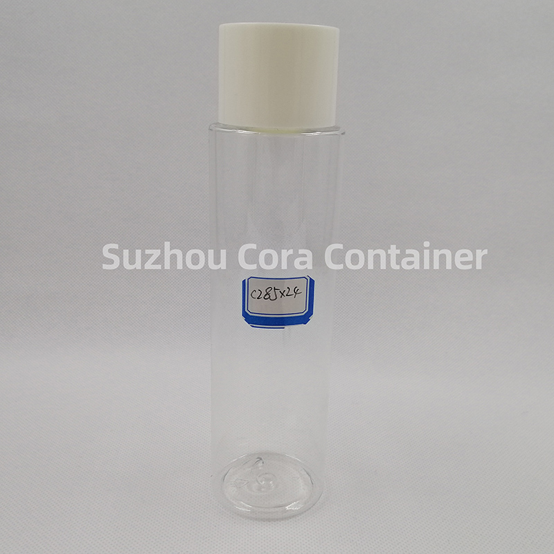 285ml Dimensione del collo 24mm Pet Cosmetico Bottiglia di plastica con cappello a schermo