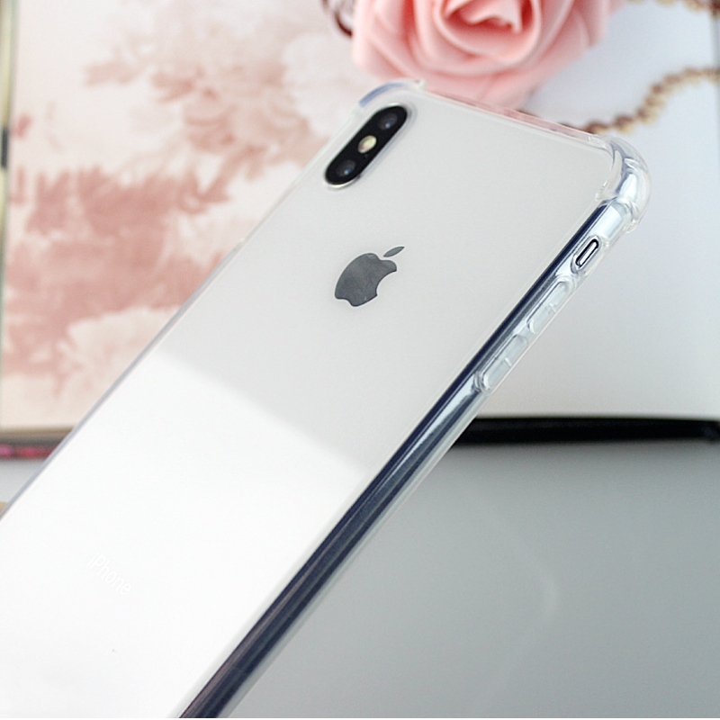 Custodia per telefono iPhone XS Max in TPU + PC estremamente chiara con angoli anti-impatto