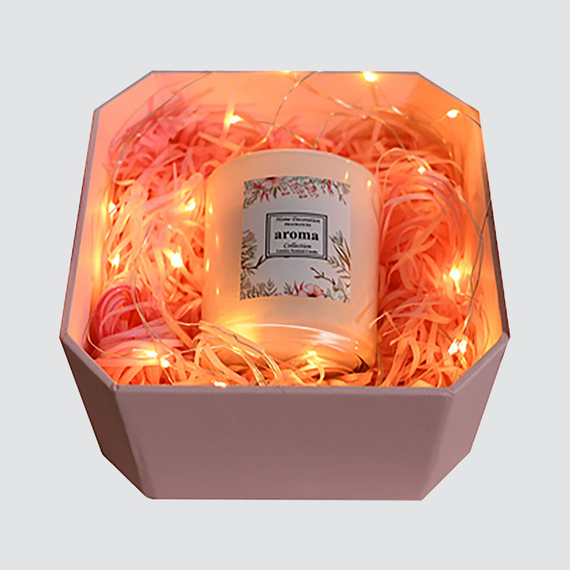 Contenitore di regalo squisito del dolce della tazza della candela della falda a forma di contenitore di regalo dolce rosa di Bowknot