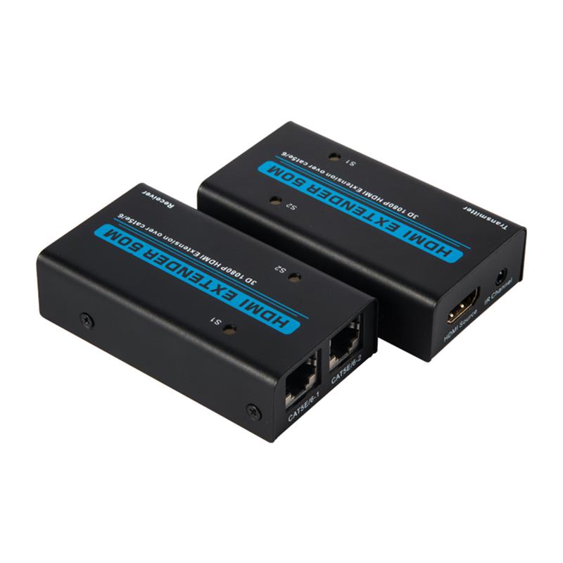 Extender HDMI V1.3 50m su cavo doppio cat5e / 6 Supporto Full HD 1080P