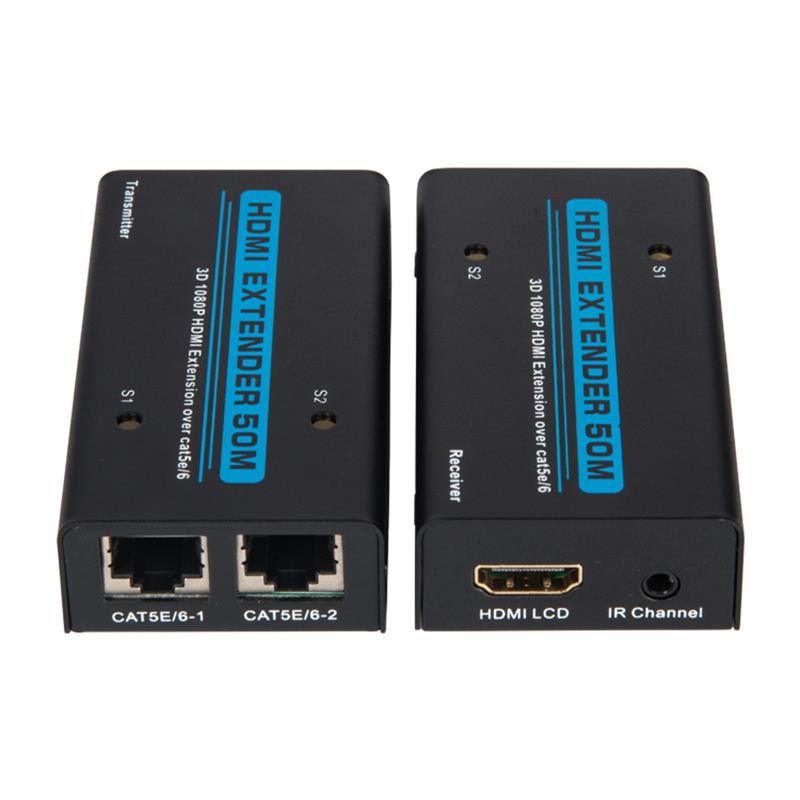 Extender HDMI V1.3 50m su cavo doppio cat5e / 6 Supporto Full HD 1080P